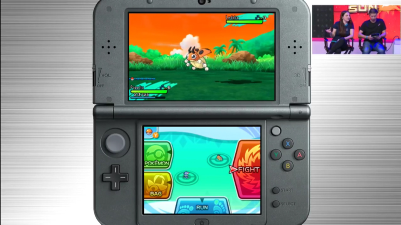 Illustration for article titled Pokémon Sun and Moon Footage Shows Three New Monsters, Battles, and More